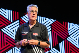 Bill Aulet on stage.