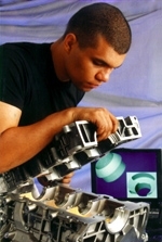 Graduate student Martin L. Culpepper is a co-winner of an R&D 100 Award for the Kinni-Mate Coupling for aligning and attaching engine components.