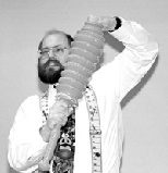 Professor of Mechanical Engineering (and 1999 MacVicar Fellow) Alexander H. Slocum was part of MacVicar Day as he gave a presentation on teaching, which included finding educational uses for a plastic plunger.