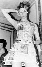 What the well-dressed undergrad is wearing has undergone a certain evolution over the last century. (Jessica Hinel, a sophomore in music, appears in the photo at right).