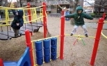 Children enjoy the refurbished Westgate playground.