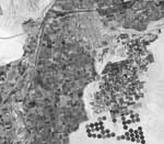 A panchromatic view of Yuma, AZ and the Colorado River made by the Advanced Land Imager.
