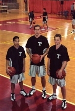 Andrew Tsai, Kyle Doherty and Neal Brenner created a web site for the men's varsity basketball team