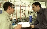MIT graduate student Michael C. Hewitt, left, and MIT professor  Peter H. Seeberger.