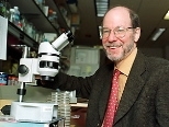 Professor H. Robert Horvitz, MIT's newest Nobel laureate, in his lab.