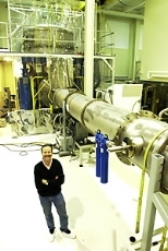 David Shoemaker, director of the LIGO Laboratory at the Center for Space Research, poses in the lab.