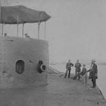 The original "Monitor" after her fight with the "Merrimac," 1862