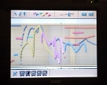 The musical score on the computer screen above was composed by children using Hyperscore, an electronic sketchpad.