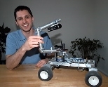 Author Karl Iagnemma works at his day job as a robotics researcher in mechanical engineering.