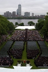 View of Killian Court from the roof of Building 10.