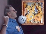 A composite image from the poster advertising Walter Lewin's IAP class on "Looking at 20th-Century Art Through the Eyes of a Physicist." The painting shown is "Les Demoiselles d'Avignon" by Pablo Picasso.