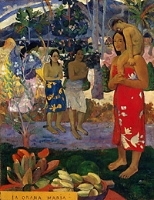 "La Orana Maria" ("Hail Mary"), 1891, by Paul Gauguin is part of the permanent collection at the Metropolitan Museum of Art in New York City.