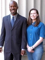 Karl Taylor Compton Prize winners R. Erich Caulfield and Emily Cofer.