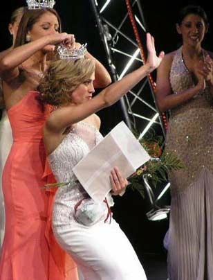 MIT graduate Erika Ebbel is crowned Miss Massachusetts on June 26.