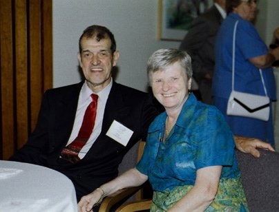 Paul Desharnais and his wife Irene at the MIT retirement dinner held June 22, 2004 at the MIT Faculty Club.