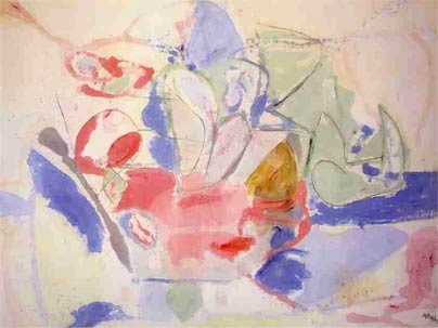 "Mountains and Sea" (1952) by Helen Frankenthaler
