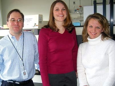 Broad Institute researchers David Altshuler, left, Wendy Winckler, Stacey Gabriel and colleagues have found that the gene-swapping locations in human and chimpanzee genomes are entirely different.