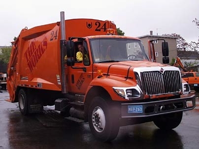 City of Cambridge truck that will be outfitted with diesel-emission controls through an EPA-funded collaboration between MIT and Cambridge.