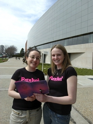 Julia Kurnik, left, and Shannon Nees worked together to create the 'Women's Guide Around MIT.'