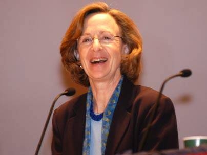 President Susan Hockfield cited challenges and expressed optimism about the future of MIT during an Institute-wide forum held May 23.