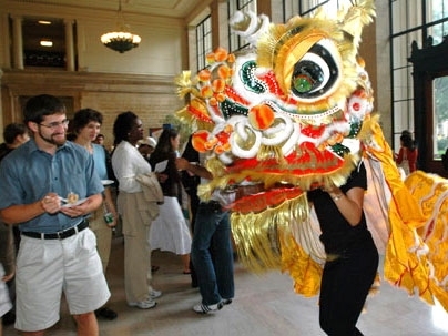 The MIT International Science and Technology Initiative (MISTI) held a series of events last week to draw attention to its programs, including a dragon dance in Lobby 10 on Tuesday, Sept. 20.
