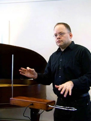 Assistant Professor Brian Robison will perform several pieces on the theremin on Feb. 14, Valentine's Day.