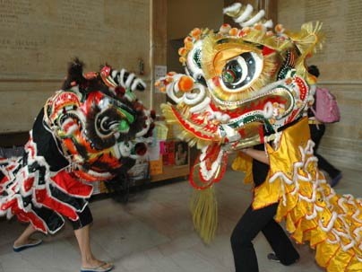 A Chinese lion dance will be one of the highlights at this year's MISTI Week, a showcase of MIT's international programs. Above, dancers performed during last year's program.