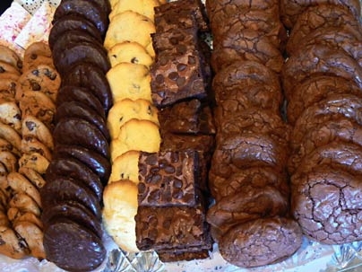 Sales of the chocolate treats baked by volunteers helped raise $4000 for the AIDS Action Committee of Massachusetts.