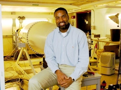 Dwight Williams, an award-winning nuclear engineer and a Martin Luther King Jr. Visiting Professor, in his lab.