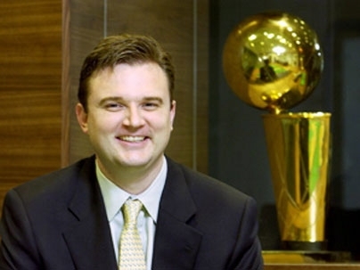 Daryl Morey (M.B.A. 2000), assistant general manager of the Houston Rockets.