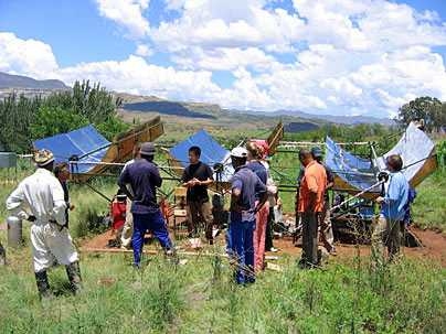 MIT students traveled to Lesotho in January 2006 to work on developing a solar micro-generator that would provide affordable energy.