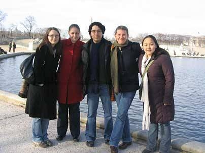 The 2007 January Scholars in France are, from left to right, Alice Macdonald '08, Natalie Rubinstein '07, Jerry Trejo '07, Anna Poukchanski '07 and Ting Ting Fu '07.