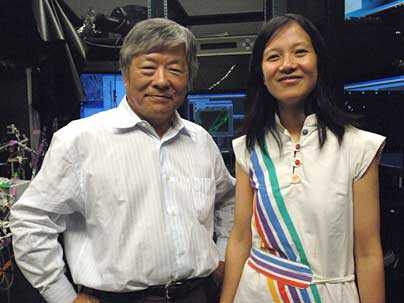 Susumu Tonegawa, professor of biology at the Picower Center for Learning and Memory and Mansuo L. Hayashi, former Picower Center for Learning and Memory post-doc in Tonegawa's lab at MIT. They have reversed symptoms of retardation in mice due to Fragile X syndrome.