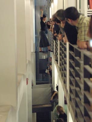 Tightrope walker Madeleine PrÃ©vost-Lemire.