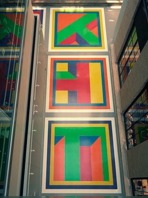 Part of Sol LeWitt's 'Bars of Color within Squares'