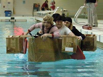 Cardboard boaters sink or skim, MIT News