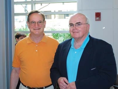 Sloan Teachers of the Year, Arnold Barnett (left) and Terry Heagney.