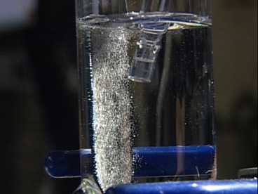 MIT researchers have developed a new catalyst, consisting of cobalt metal, phosphate and an electrode. When the catalyst is placed in water and electricity runs through the electrode, oxygen gas is produced. When another catalyst is used to produce hydrogen gas, the oxygen and hydrogen can be combined inside a fuel cell, creating carbon-free electricity to power a house or an electric car, day or ...