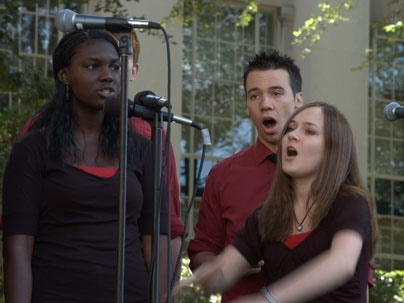 The Chorallaries of MIT sang the National Anthem a cappella prior to Convocation. <a onclick="MM_openBrWindow('convocation-music-enlarged.html','','width=509, height=583')">
<span onmouseover="this.className='cursorChange';">
<strong>Open image gallery</strong>
</span>
</a>
<noscript> <a href="convocation-music-enlarged.html">
<em>(no JavaScript)</em>
</a>
</noscript>
