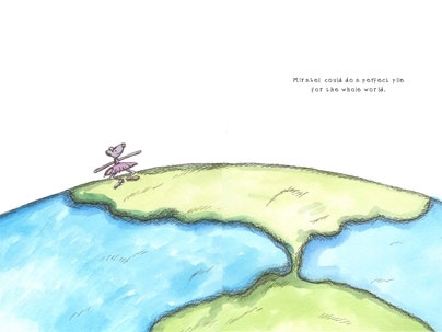 A page from one of Sally Lee's children's books, 'The Tutu Ballet.'