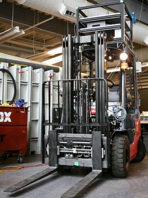 Robotic forklift.