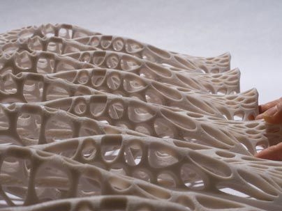 'Monocoque,' a 3-D printed polymer resin composite, that is part of the Museum of Modern Art's permanent collection.