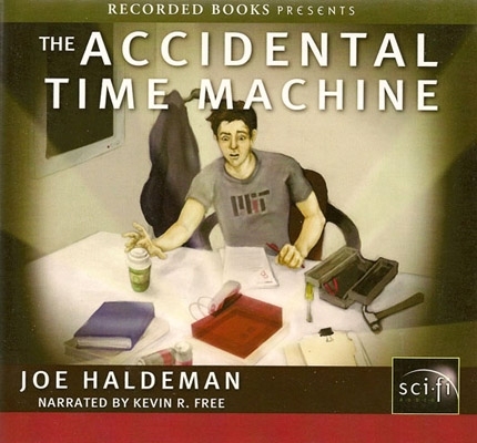 Cover, audio production of The Accidental Time Machine, by Joe Haldeman