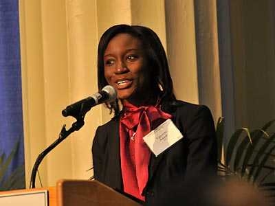 Recent Rhodes Scholar winner Ugwechi Amadi ’10 said that the goal of the breakfast was to highlight the ways MIT is sharing, and should share, its gifts.