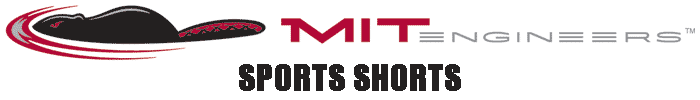 MIT Engineers beaver and text "MIT Engineering: Sports Shorts" is printed 