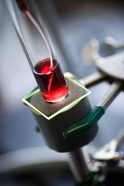 Professor Angela Belcher and her team have created a virus-templated catalyst solution used to harness energy from water.