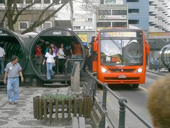 Bus rapid transit system in Curitiba, Brazil