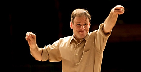 Frederick Harris Jr. conducts the MIT Wind Ensemble.