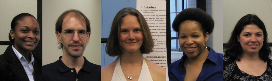 The 2010 Xerox-MIT Fellows are, left to right: Rhonda Jordan, Greg Little, Amy Mueller, Melissa Smith, and Biliana Kaneva. 