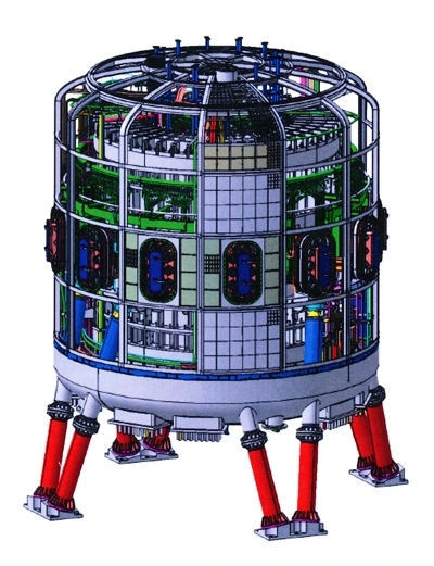 Exterior view of the Ignitor fusion reactor, whose core will be built in Italy and external housing built outside Moscow, where it will be installed.